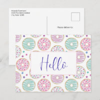 Donut Pattern Niedlich farbenfroh
