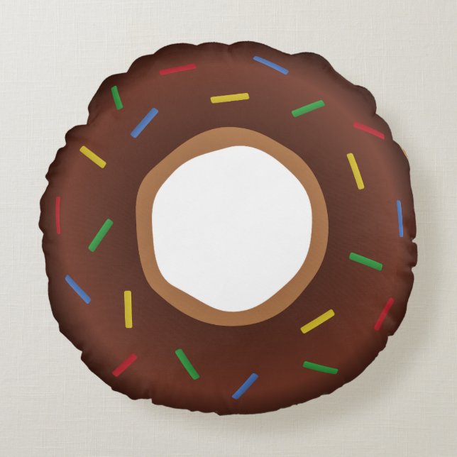DONUT PILLOW Round Rundes Kissen (Vorderseite)