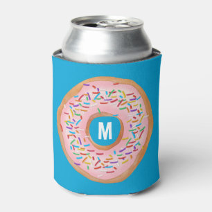 Donut Pink Mattiert Sprinkle Niedliche Doughnut Mo Dosenkühler
