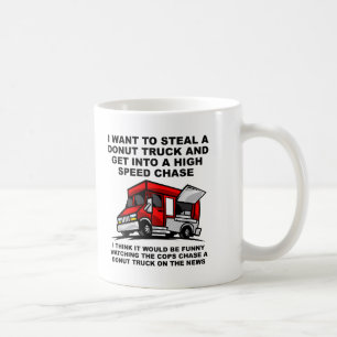 Donut Police Chase Funny Mug Tasse