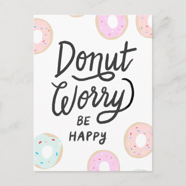 Donut Postkarte (Vorderseite)