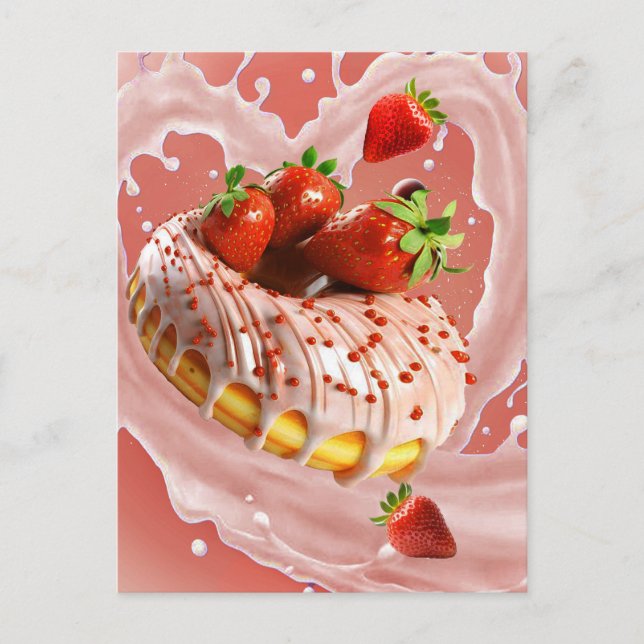 Donut Postkarte (Vorderseite)
