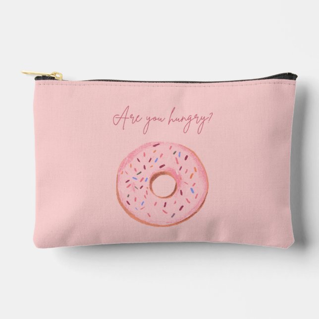 Donut Pouch - "Hungst du?" 🍩 💞 Zubehörtasche (Vorderseite)