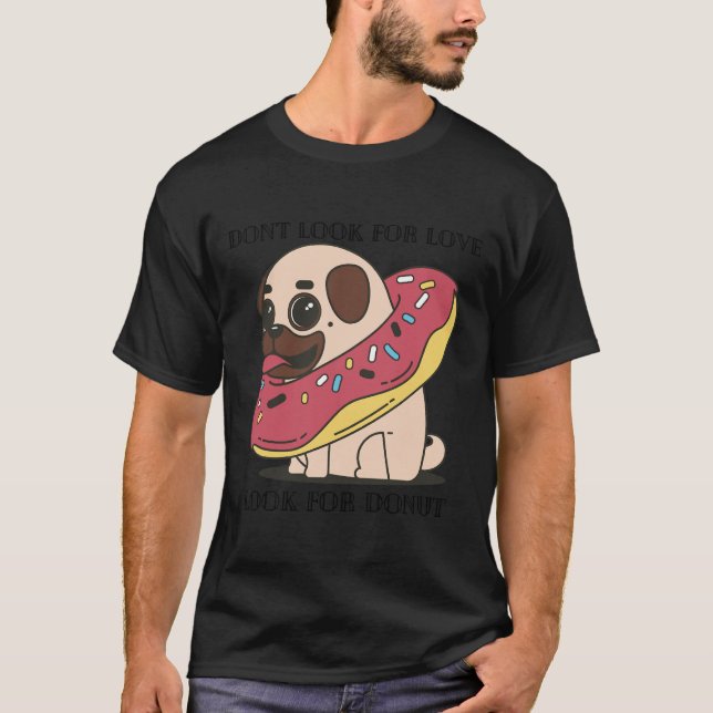 Donut Pug 719 T-Shirt (Vorderseite)