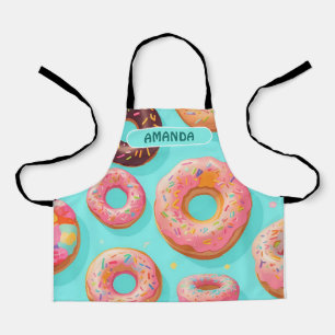 Donut Rainbow Personalisiertes Muster Schürze