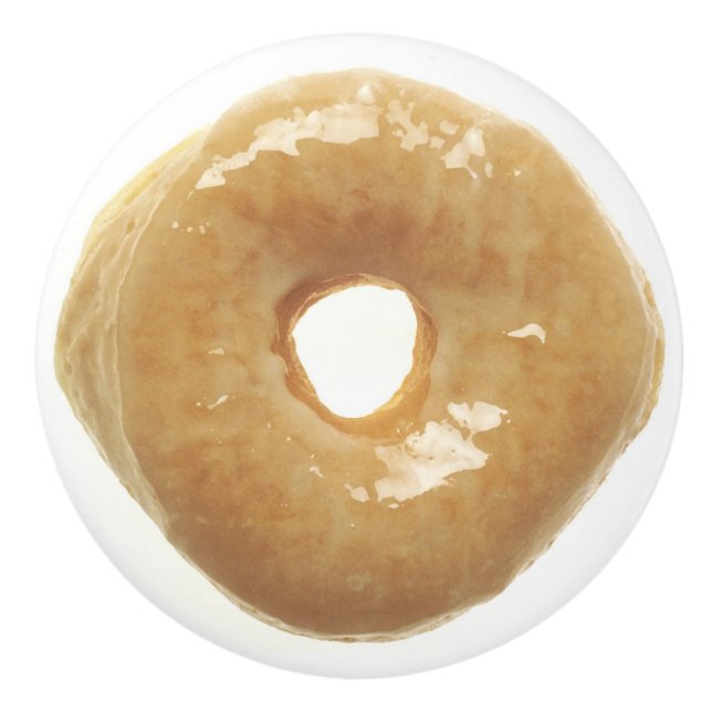 Donut Raised Glazed Keramikknauf (Vorderseite)