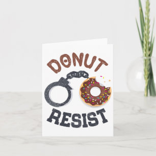 Donut Resist Handcuffs Law Enforcement Police Offi Karte