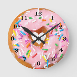 Donut Runde Wanduhr