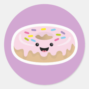 Donut Runder Aufkleber