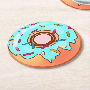 Donut Runder Pappuntersetzer