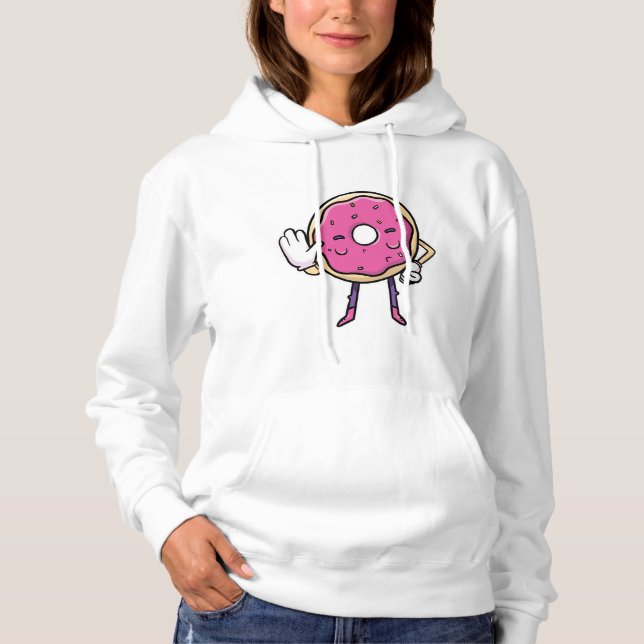 Donut sagt Nein Hoodie (Vorderseite)