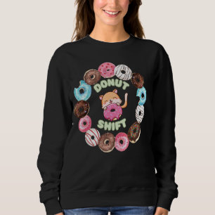 Donut Shift Niedliche Katze für assoziierte Funny Sweatshirt