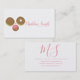 Donut Shop Bakery Cake Decorator Business Card Visitenkarte