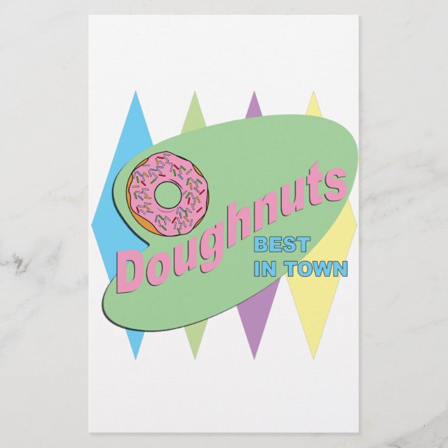 Donut-Shop Briefpapier (Vorderseite)