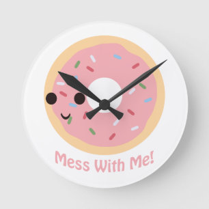 "Donut" Spiel mit mir Runde Wanduhr