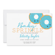 Donut Sprinkle Baby Dusche Blue Twin Boys