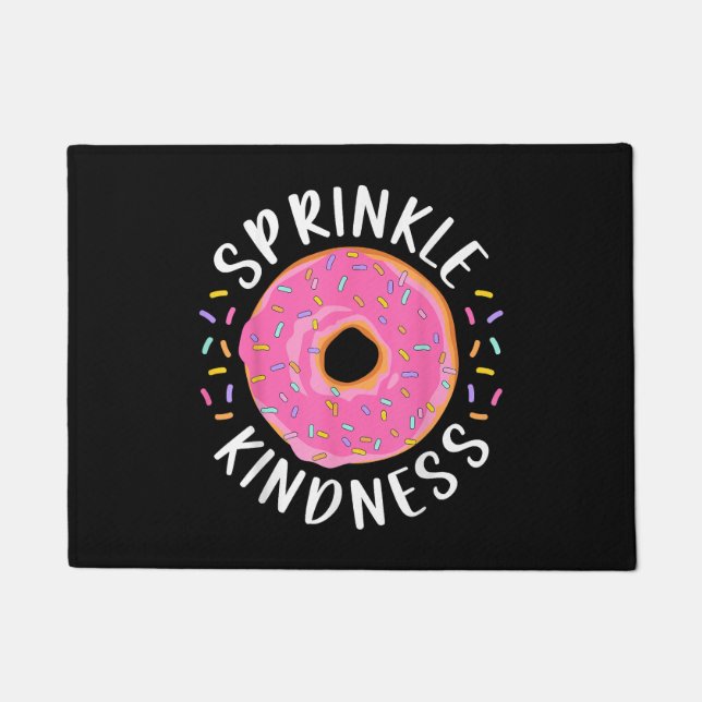 Donut Sprinkle Kindness Funny Girls - Frauen Dough Fußmatte (Vorderseite)