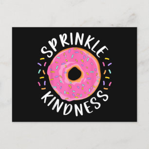 Donut Sprinkle Kindness Funny Girls - Frauen Dough Postkarte