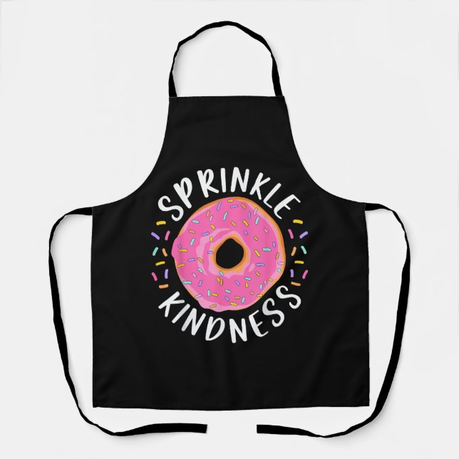 Donut Sprinkle Kindness Funny Girls - Frauen Dough Schürze (Vorderseite)