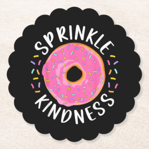 Donut Sprinkle Kindness Funny Girls - Frauen Dough Untersetzer