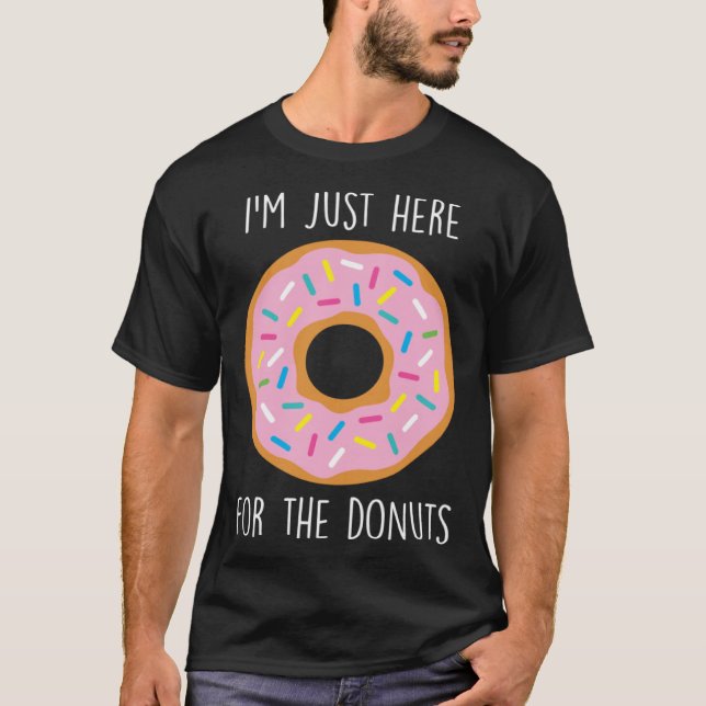 Donut Sprinkles Doughnut Fried Dough Sweet Snack D T-Shirt (Vorderseite)