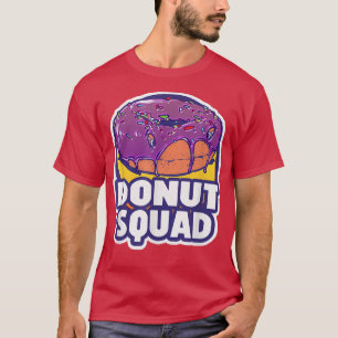 Donut Squad Retro Funny Baked Donuts Party  T-Shirt