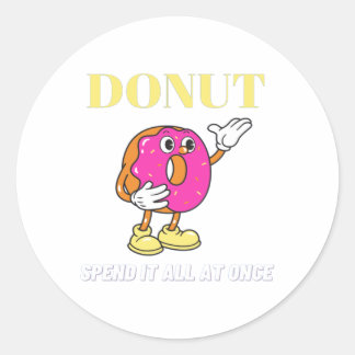 Donut-Sticker Runder Aufkleber