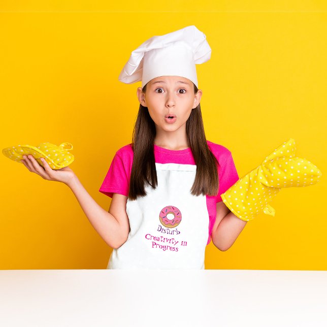 Donut stört Kreativität in der Entwicklung Schürze (Von Creator hochgeladen)