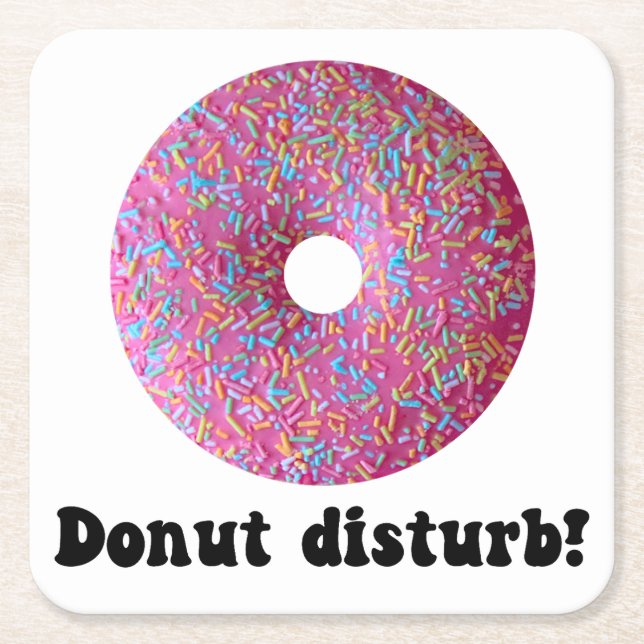 Donut-Störung Rechteckiger Pappuntersetzer (Vorderseite)