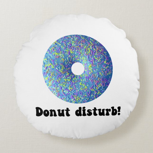 Donut-Störung Rundes Kissen (Vorderseite)