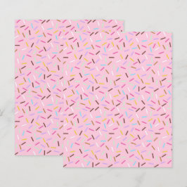 Donut Streusel Scrapbook Papier Rosa Bastelpapier