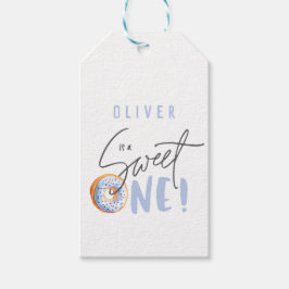 Donut süß ein 1. Geburtstags-Party Geschenkanhänger