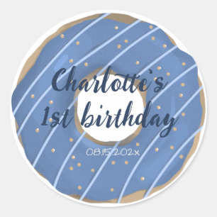 Donut Sweet Birthday Classic Round Sticker
