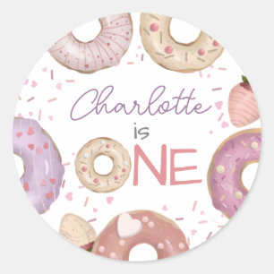 Donut Sweet Birthday Classic Round Sticker