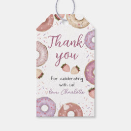 Donut Sweet Birthday Danke, dass Sie Gift Tags Geschenkanhänger