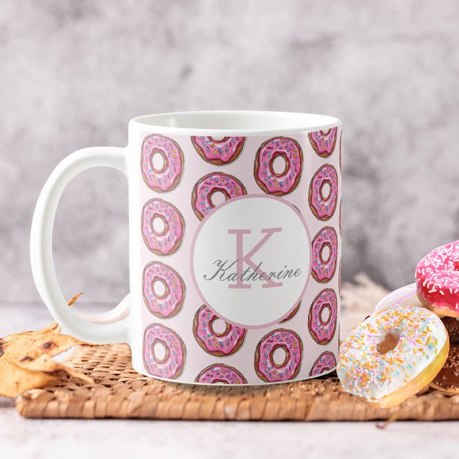Donut Sweet Girl Sprinkles Pattern Individuelle Na Kaffeetasse (Von Creator hochgeladen)