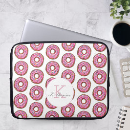Donut Sweet Girl Sprinkles Pattern Individuelle Na Laptopschutzhülle