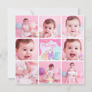 Donut Sweet One Einladung