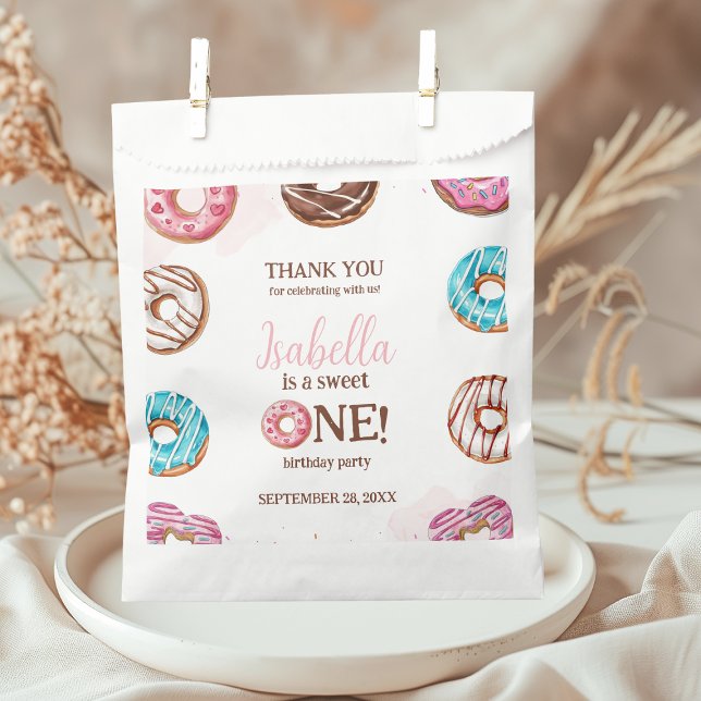 Donut Sweet One Girl Sprinkles Geschenktütchen (Von Creator hochgeladen)