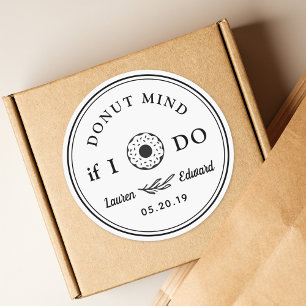 Donut-Symbol Donut, stört es, wenn ich es tue Hoch Runder Aufkleber