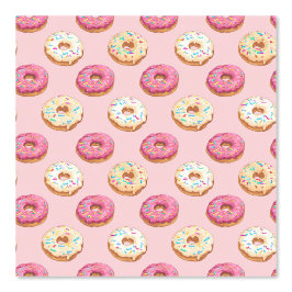 Donut Tapete | Lustiges Lebensmittel Muster Wandve