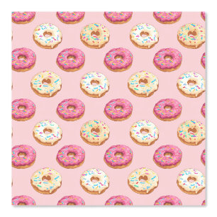 Donut Tapete Lustiges Lebensmittel Muster Wandve