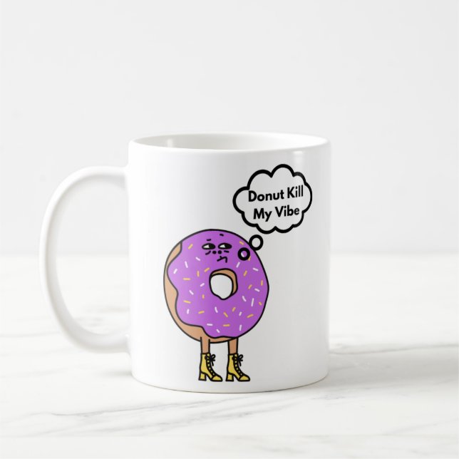 Donut töte meinen vibe Pub Kaffeetasse (Links)