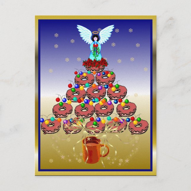 Donut Tree Postkarte (Vorderseite)