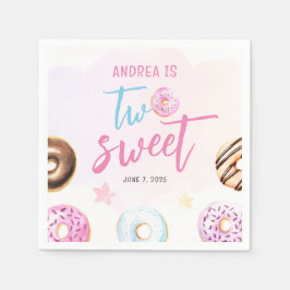 Donut Two Sweet Girl 2. Serviette