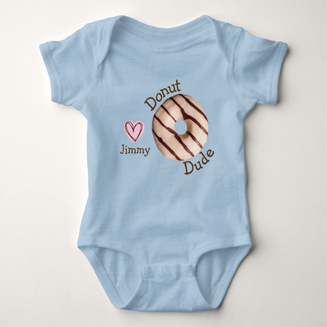 Donut Typ Niedlich 1-teilige Bodysuit für Baby Boy Baby Strampler (Vorderseite)