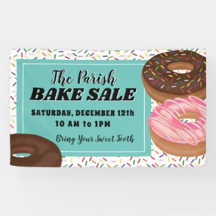 Donut und Sprinkles Bake Sale Banner