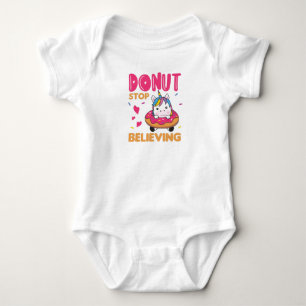Donut Unicorn Pub Colorful Unicorns Donuts Baby Strampler