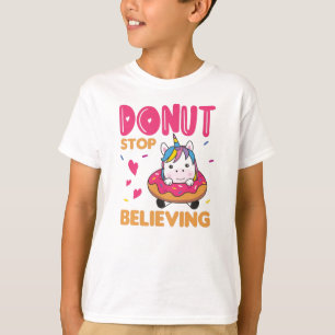 Donut Unicorn Pub Colorful Unicorns Donuts T-Shirt
