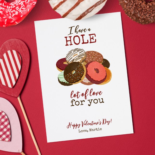Donut Valentine Feiertagskarte (Von Creator hochgeladen)